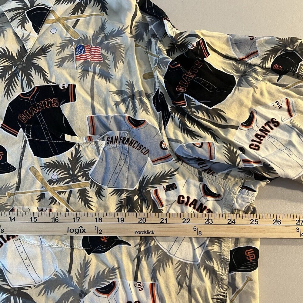 Reyn Spooner Size XL San Francisco SF Giants Rayon Baseball Camp‎ Button Up - Picture 7 of 8